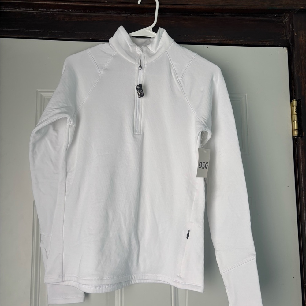 NWT White DSG Quarter-Zip Pullover